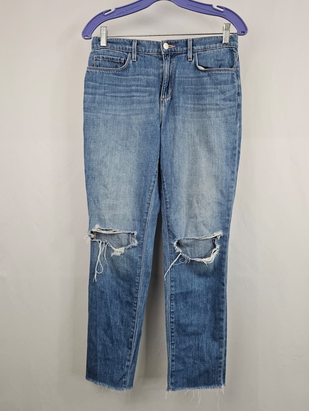 L'Agence Women's Bridget High Rise Slouchy Straight Leg Jeans, Sz 25